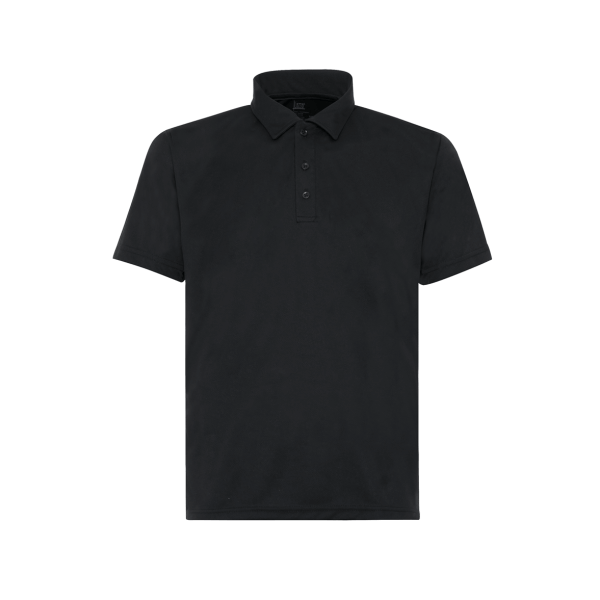 Black P500 Short Sleeve Polo Shirt For Men